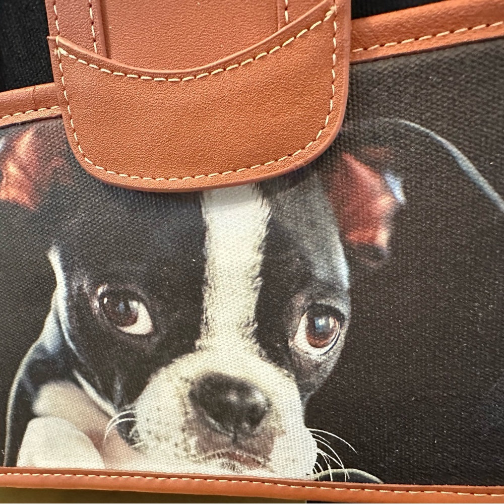 Cute Boston Terrier Dog Print Handbag “Look at that Face” - Picture 9 of 12